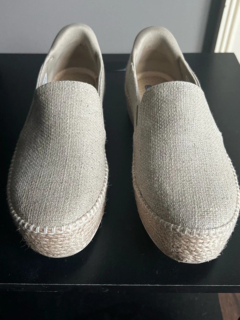 Skechers Natural Beige Slip-On Memory Foam Shoe